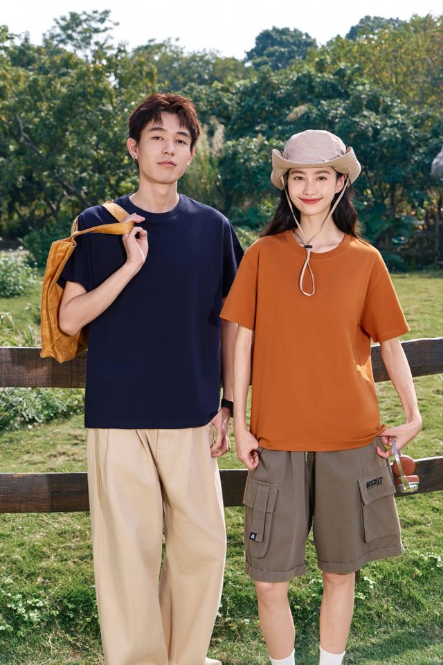 200G adult cotton T-shirt detail 2