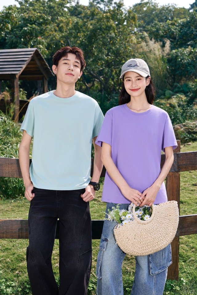 200G adult cotton T-shirt detail 5