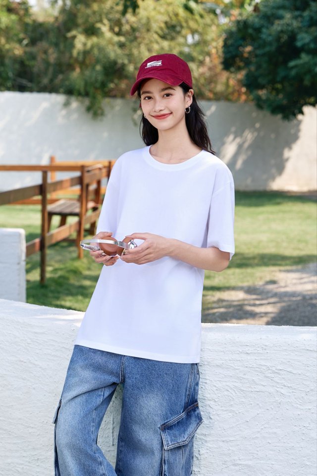 200G adult cotton T-shirt detail 6